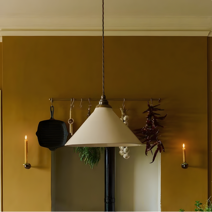 Foxx Retro Metal Conical Ceramic Pendant Light