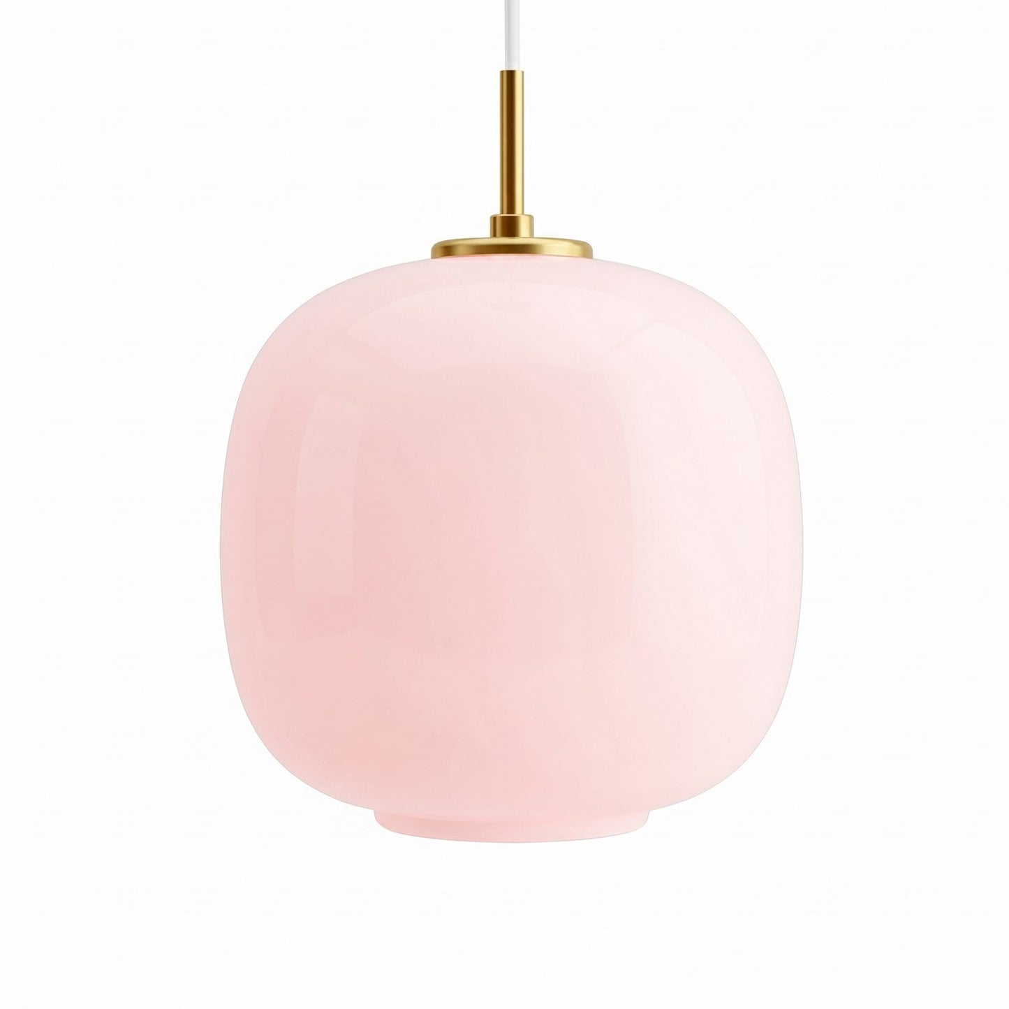 Louis Cream Stained Glass Globe Pendant Light