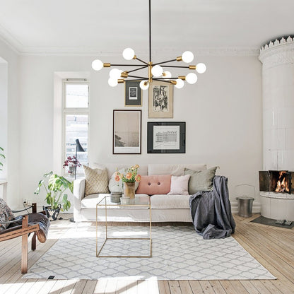 Drayven Modern Tiered Sputnik Metal Chandelier