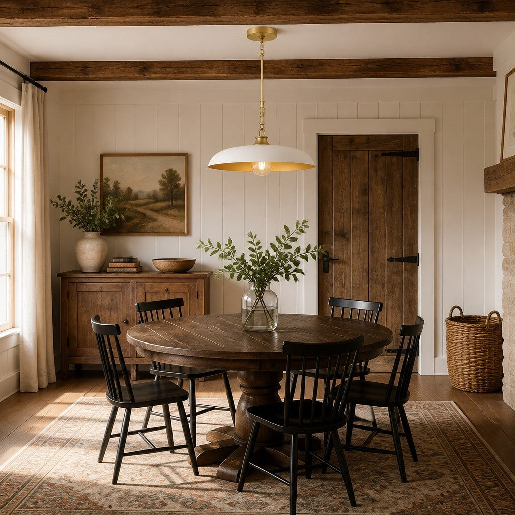Leila Industrial Rustic Bronze Cone Shade Pendant Light