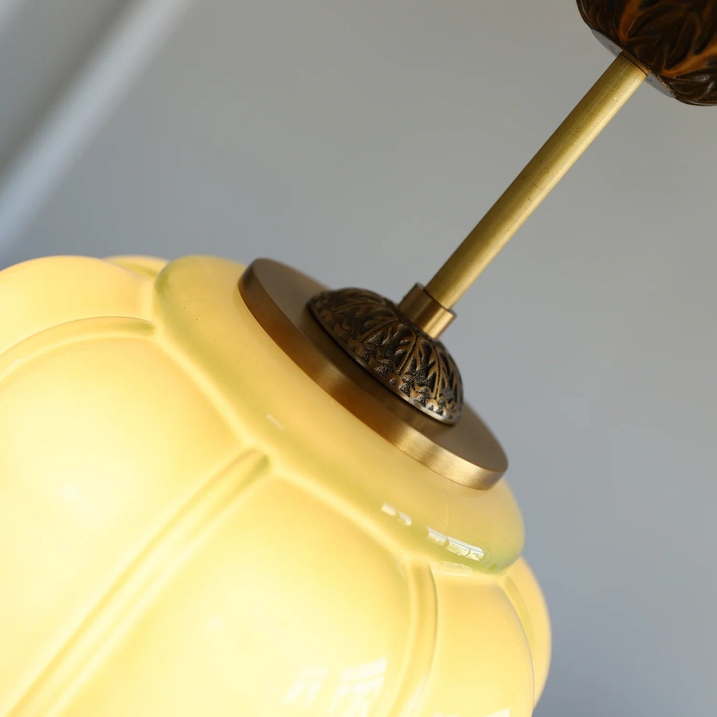 Conran Vintage Milk Glass Lantern Eloise Ceiling Light