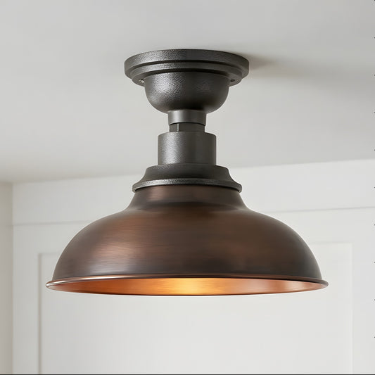 Creed Classic Industrial Metal Dome Ceiling Light