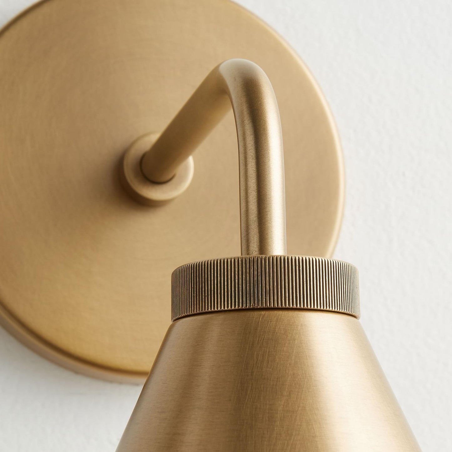 Kaelen Retro Cooper Cone Sconce Light