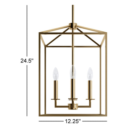 Marie Farmhouse Metal Lantern Pendant Light