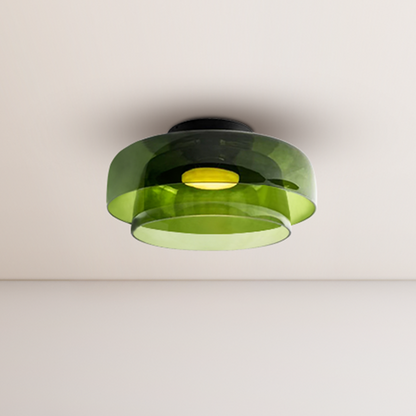 Hailie Creative Glass Ceiling Light Multi-Layer Pendant Lampshade