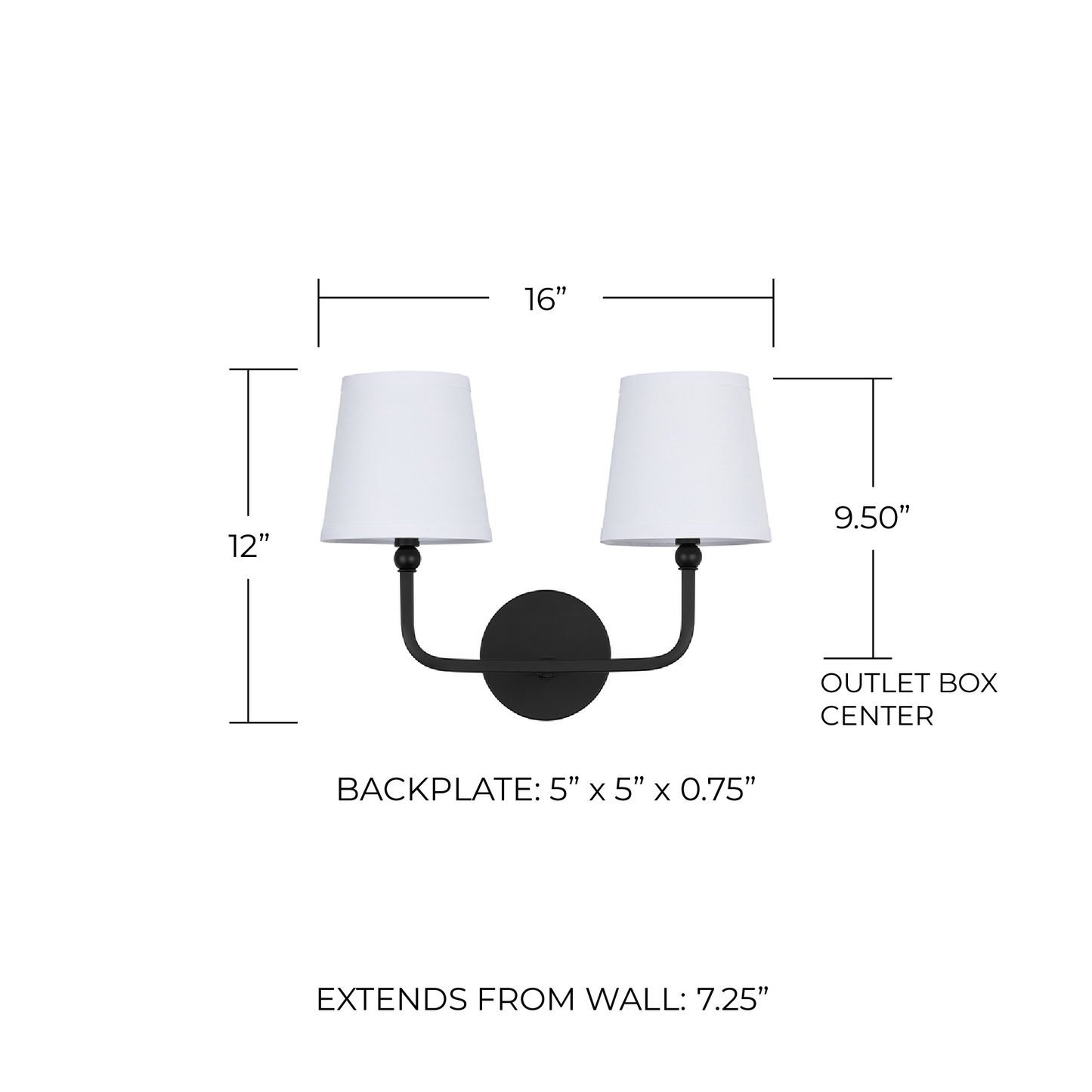 Liryn Minimalist 2/3/4 Heads Fabric Vanity Wall Light