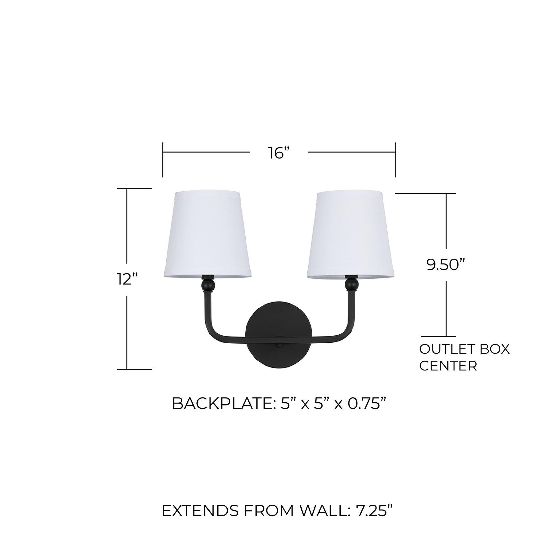 Liryn Minimalist 2/3/4 Heads Fabric Vanity Wall Light