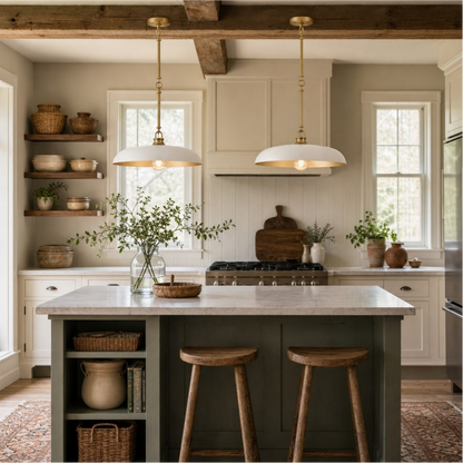 Leila Industrial Rustic Bronze Cone Shade Pendant Light