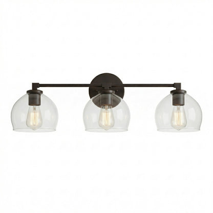 Conrad Vintage 3 Heads Bellflower Glass Wall Sconce