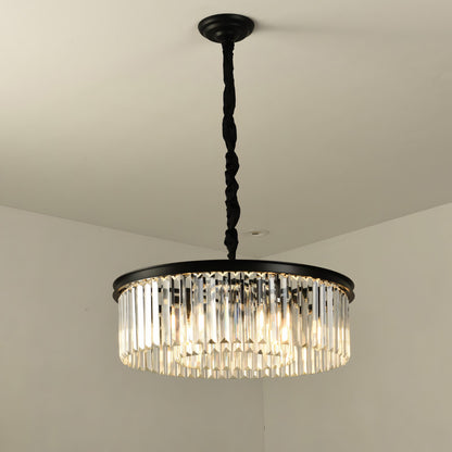 Braxion Modern Crystal Raindrop Round Chandelier