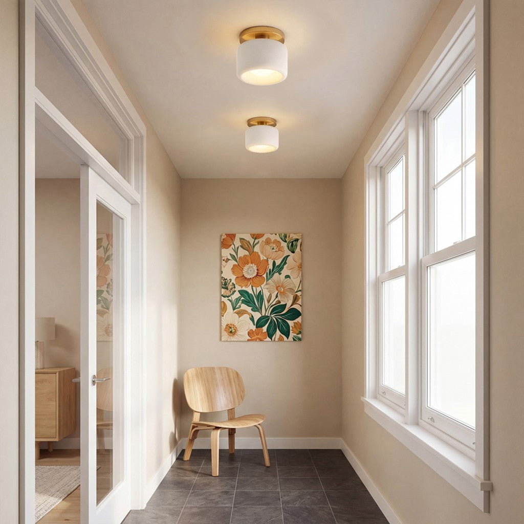 Aura Modern Porcelain Sconce