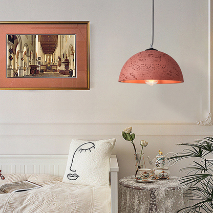 Luran Wabi Sabi Dome Stone Pendant Light
