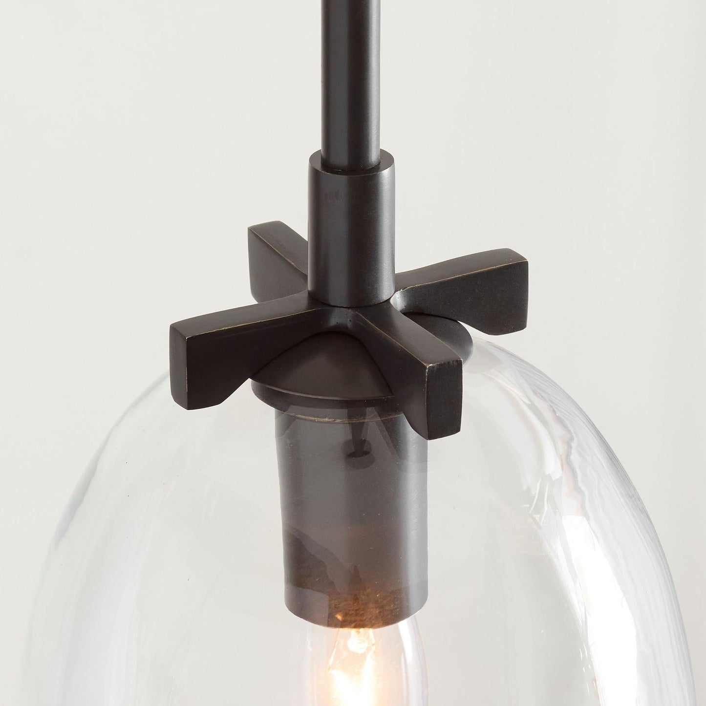 Titus Minimalist Transparent Glass Pendant Light