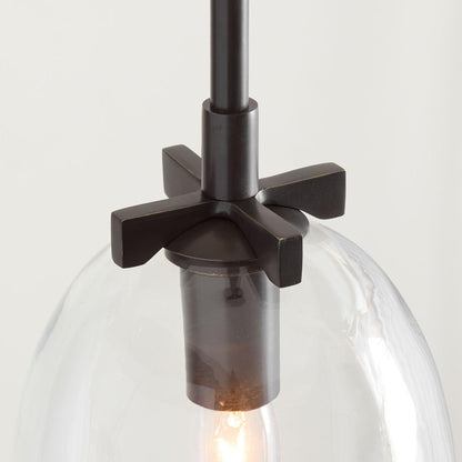 Titus Minimalist Transparent Glass Pendant Light