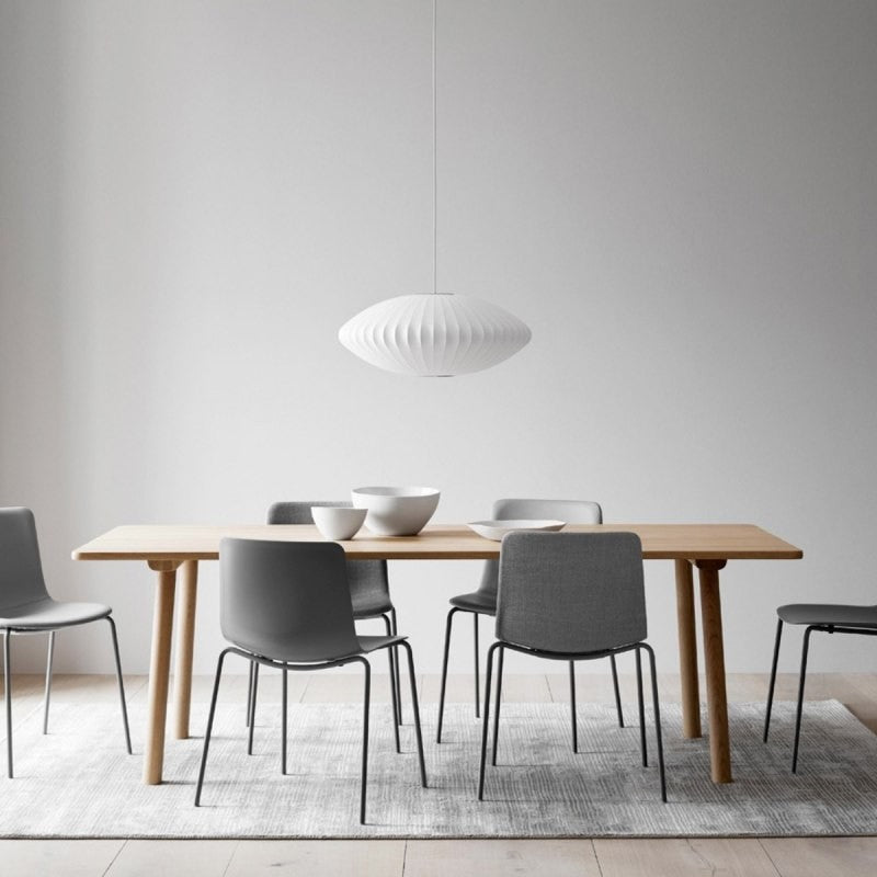 Leocadia White Saucer Nelson Bubble Pendant Light