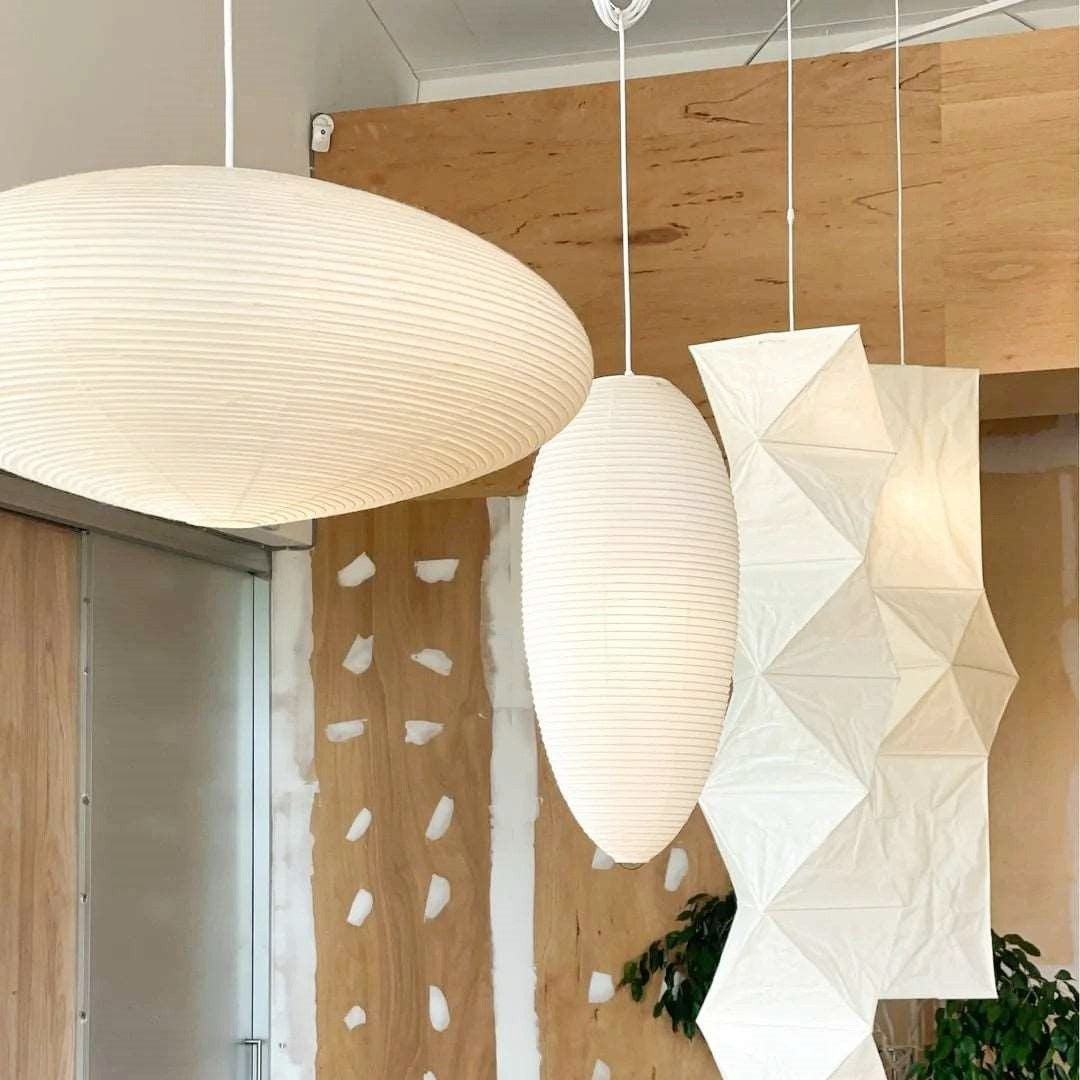 Gino Japanese Rice Paper Lantern Pendant Light