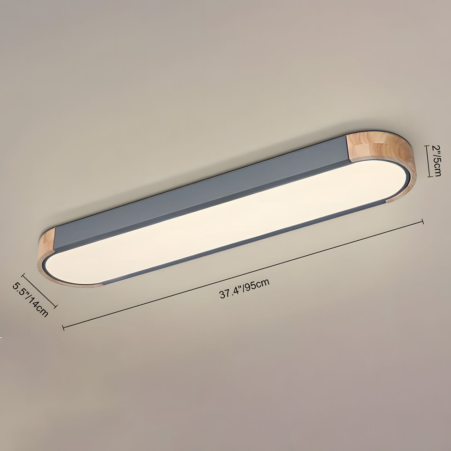 Carson Nordic Minimalist Led Rectangle Ceiling Light