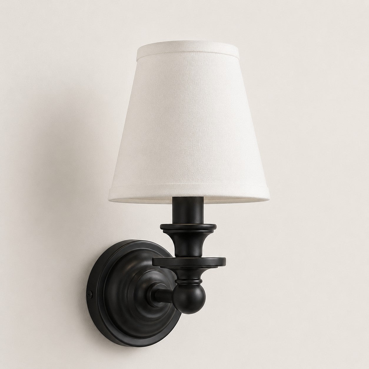 Ashby Vintage Linen Shade Wall Light