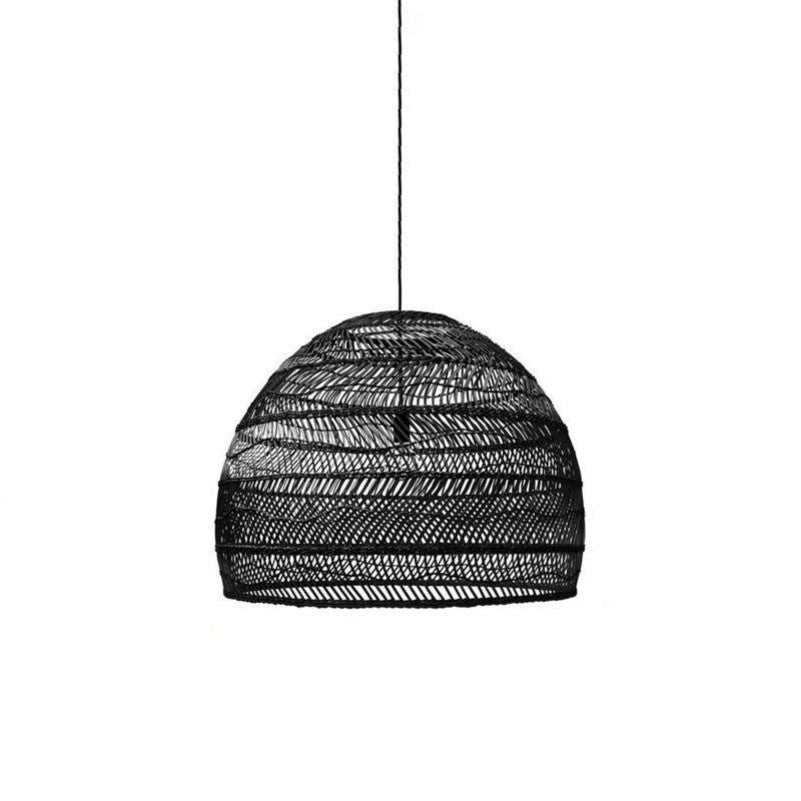 Juno Scandinavian Boho Woven Wicker Rattan Pendant Light
