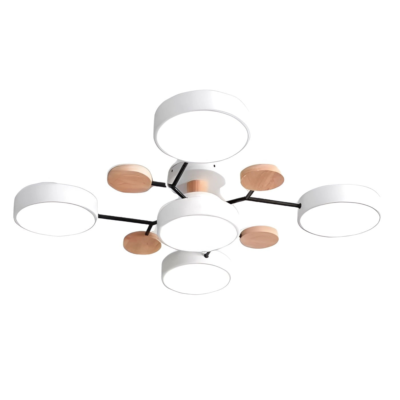 Phelith Scandinavian Round Molecule Branch Led Ceiling Light
