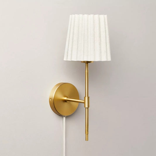 Ozir Pleated Shade Wall Sconce