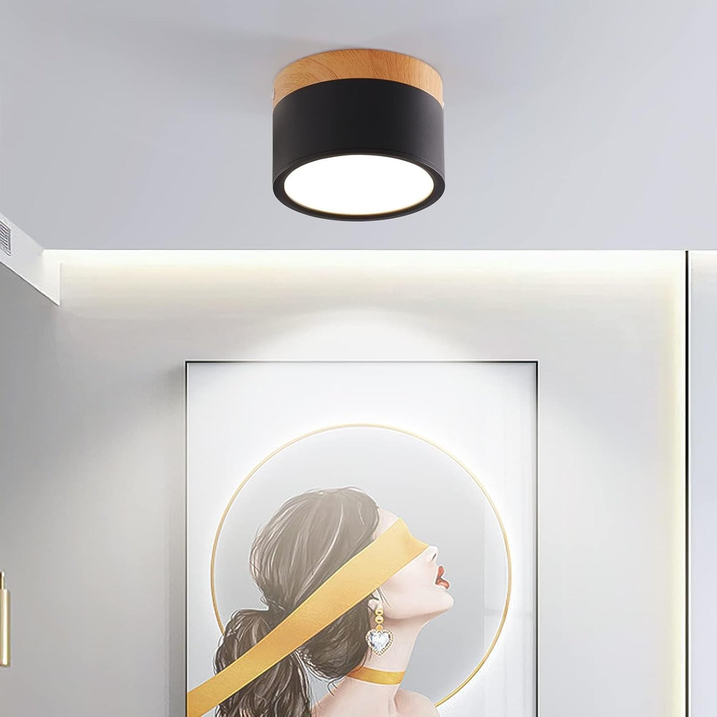Cyrion Nordic Cylinder LED Flush Mount Ceiling Light