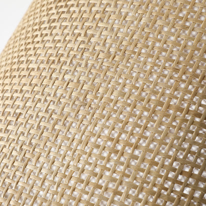 Zaylen Farmhouse Rattan Semi Flush Mount Ceiling Light