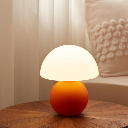 Evinth Mini Colorful Ceramic Base Mushroom Table Lamp