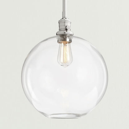 Savion Clear Glass Globe Pendant Light