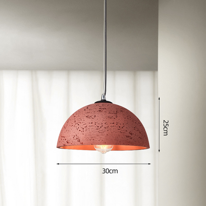 Luran Wabi Sabi Dome Stone Pendant Light