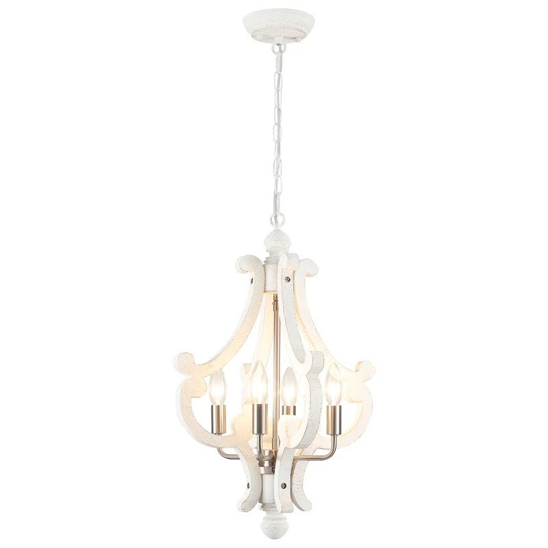 Astridina Rustic Antique Wooden French Country Chandelier