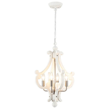 Astridina Rustic Antique Wooden French Country Chandelier