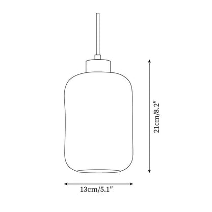 Kianu Wabi-Sabi Travertine Barrel Pendant Light