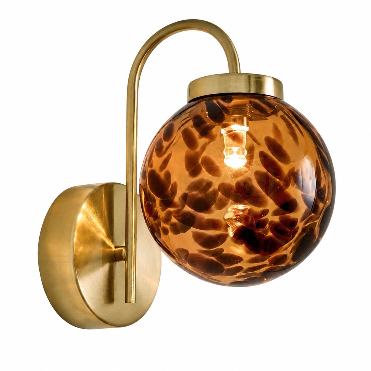 Ondrea Modern Rechargeable Ribbed Glass Globe Sconce