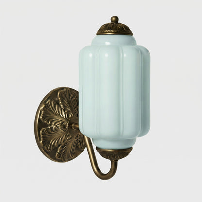 Cyrilith Vintage Milk Glass Oiled Brass Eloise Sconce