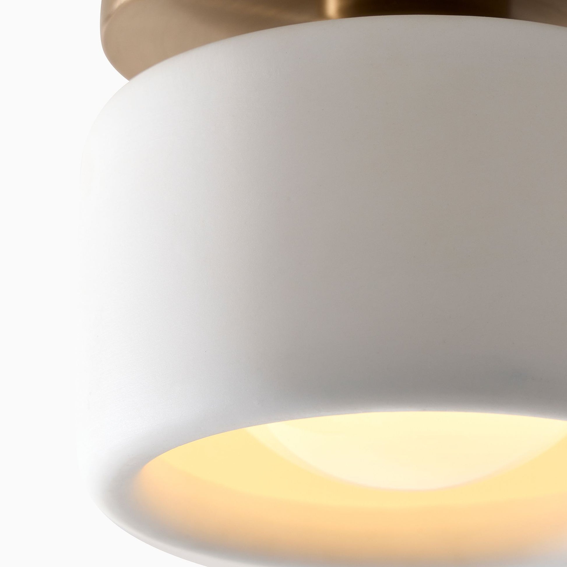 Aura Modern Porcelain Flush Mount Ceiling Light