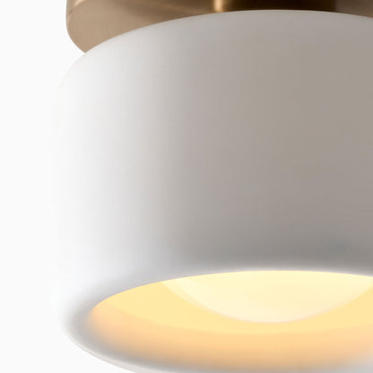 Aura Modern Porcelain Flush Mount Ceiling Light