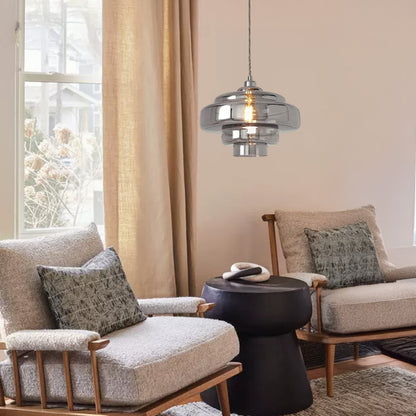 Yves Vintage Tiered Glass Pendant Light