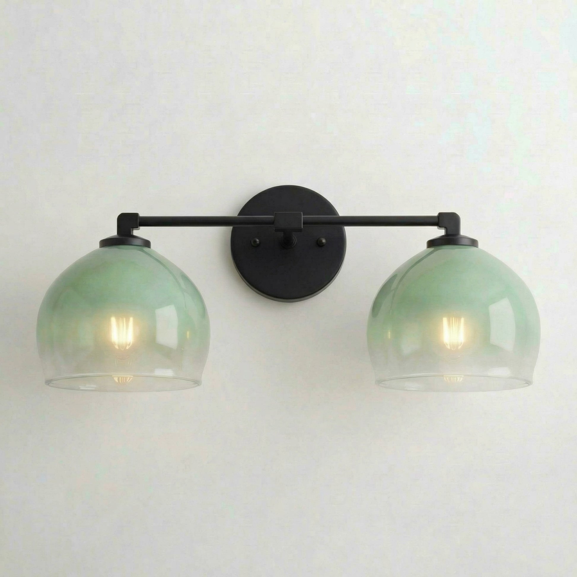Conrad Vintage 3 Heads Bellflower Glass Wall Sconce