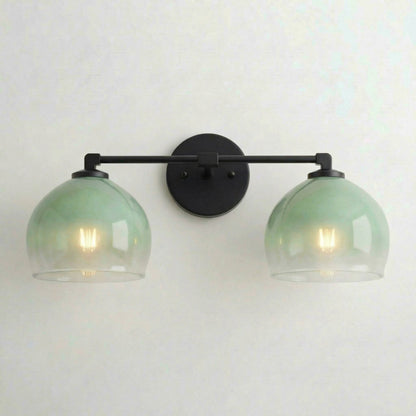 Conrad Vintage 3 Heads Bellflower Glass Wall Sconce
