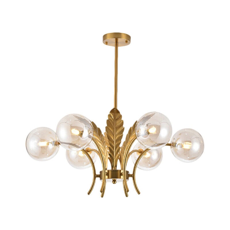 Zephyr Luxury 6-Lights Globe Glass Chandelier
