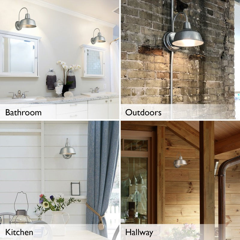 Anders Industrial Metal Dome Wall Sconce