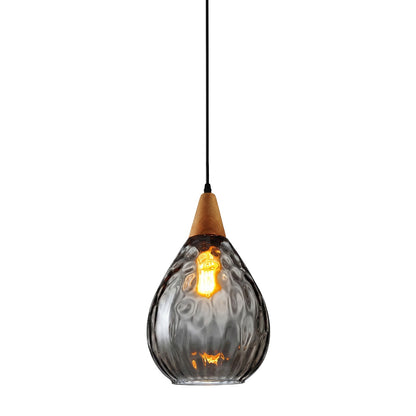 Uranix Cone Shape Water Ripple Glass Pendant Light