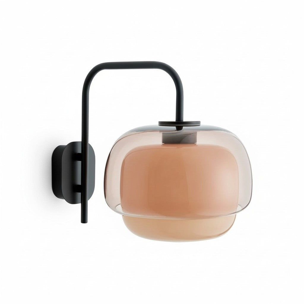 Jovynth Nordic Colorful Double-Layered Glass Wall Sconce