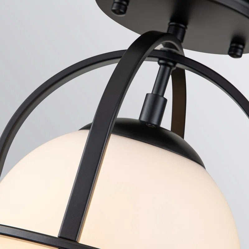 Aurea Vintage Globe Flush Mount Ceiling Light