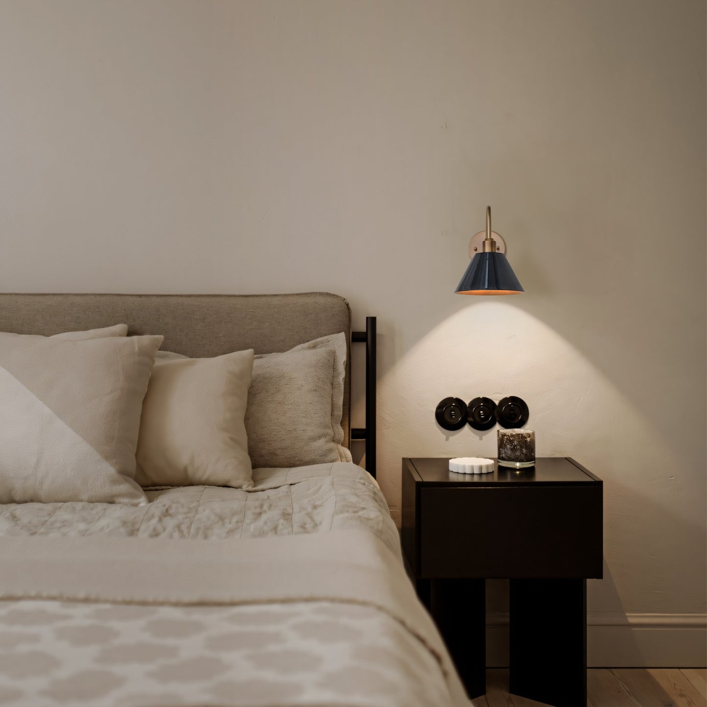 Ferm Minimalist Industrial Tapered Sconce