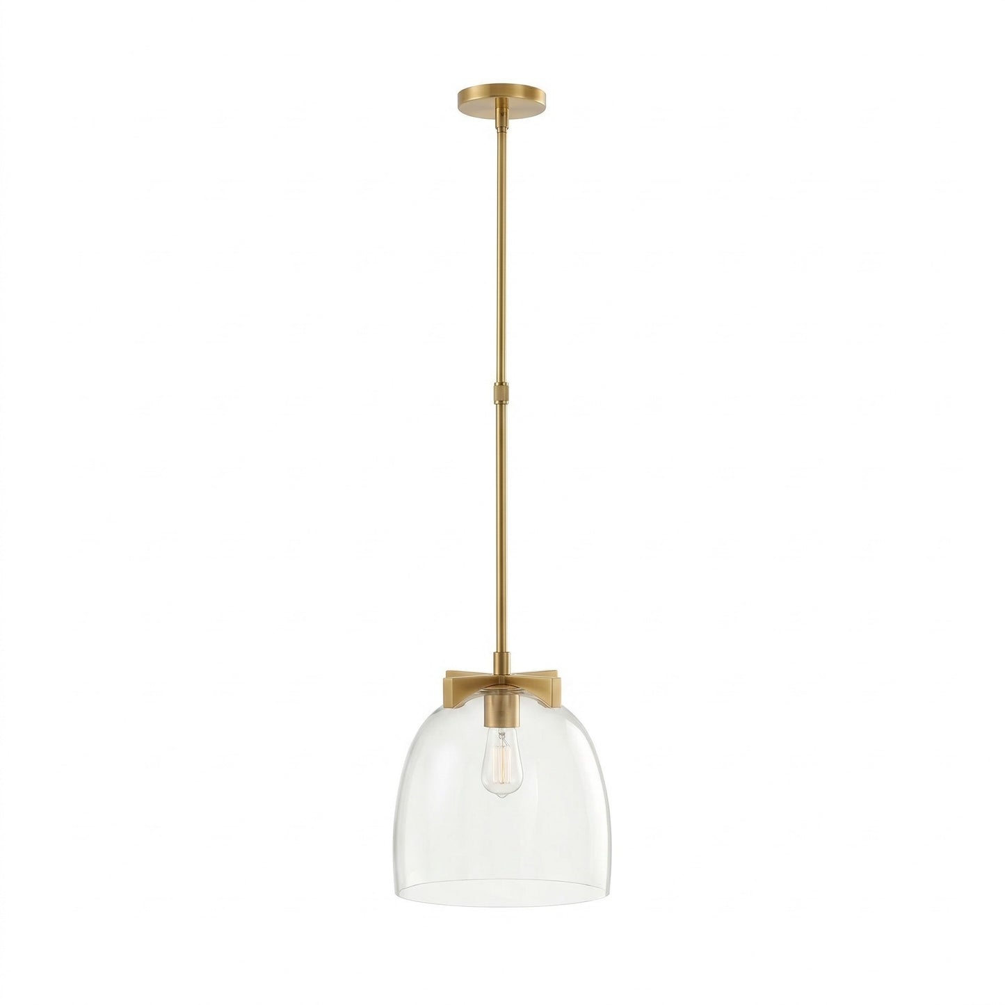 Titus Minimalist Transparent Glass Pendant Light