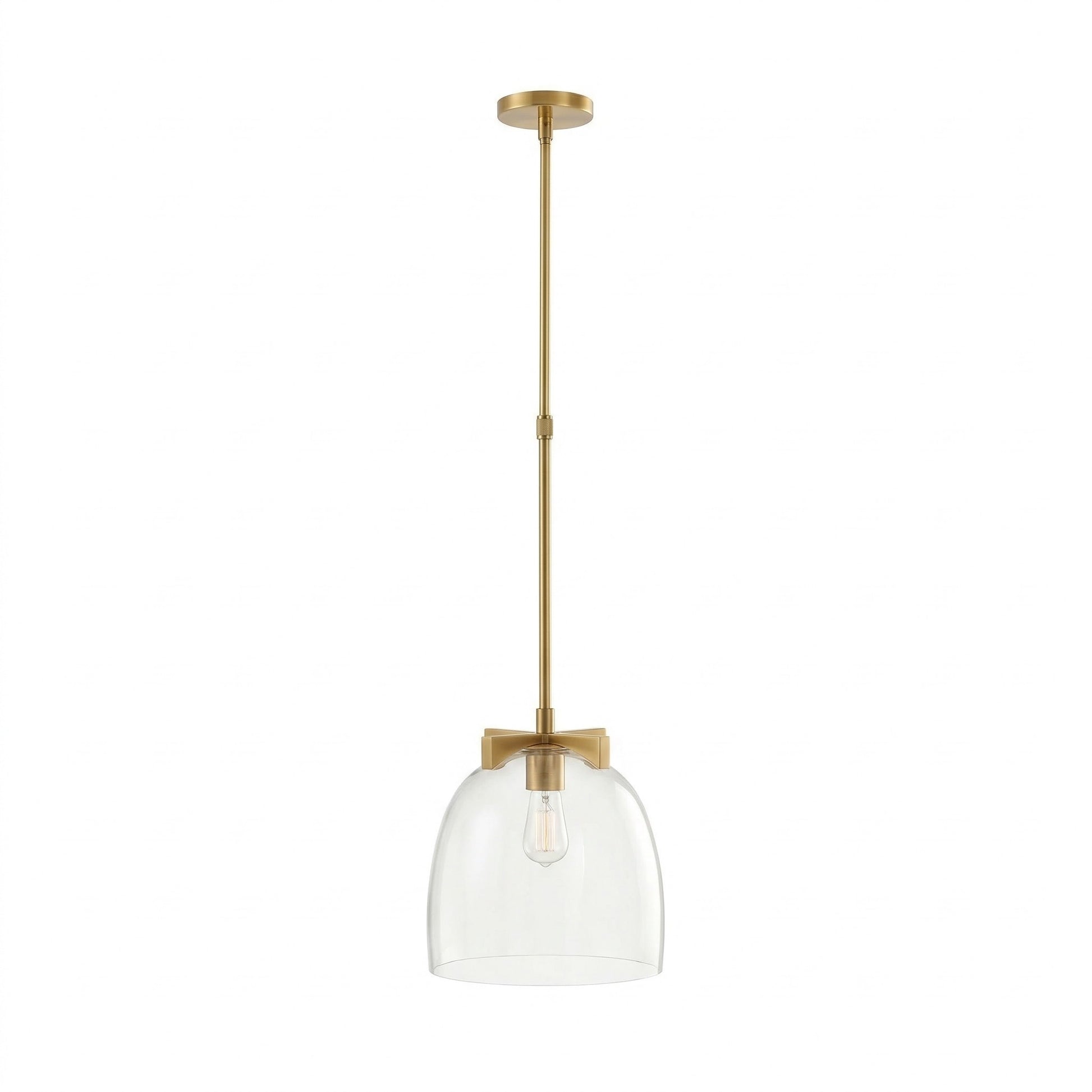 Titus Minimalist Transparent Glass Pendant Light