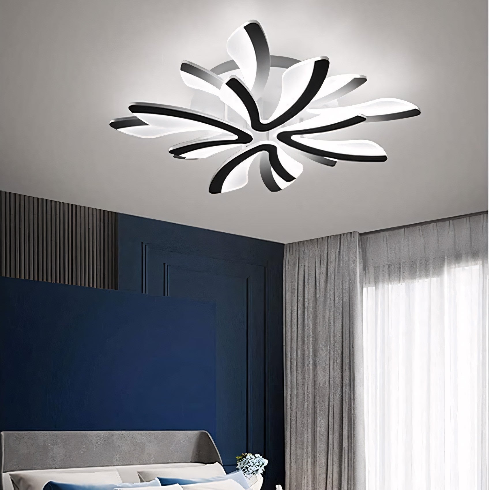Sariel Led Dimmable Acrylic V Shape Ceiling Light