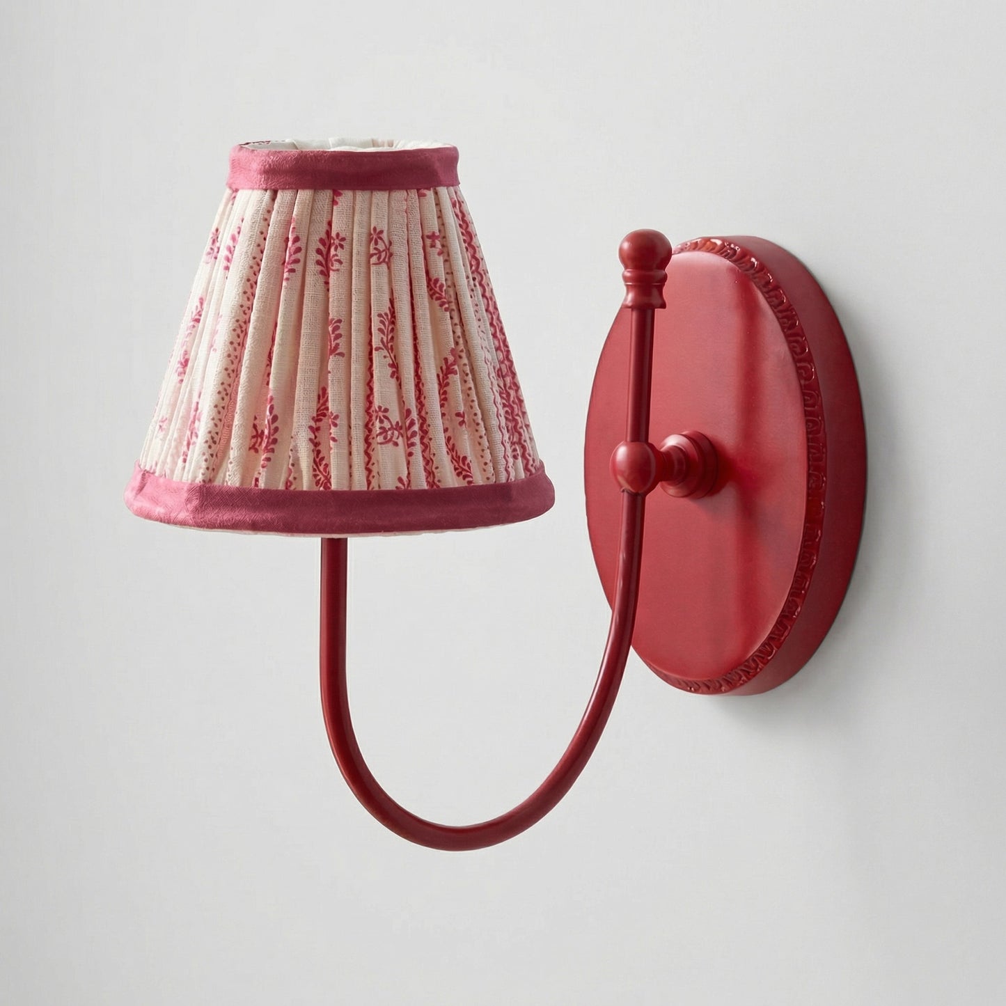 Orphelyx French Brass Fabric Shade Sconce Light
